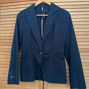 CALVIN KLEIN JEANS Navy Blue Cotton Jacket Blazer Small